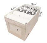 קופסת אחסון TOPPI<br>עבור מצעים<br>25x45x26 ס"מ