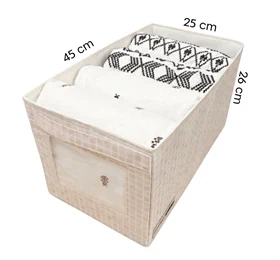 קופסת אחסון TOPPI<br>עבור מצעים<br>25x45x26 ס"מ