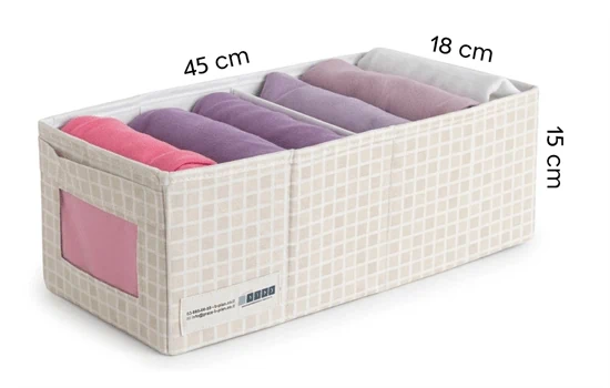 קופסת אחסון לארון<br>MULTI-18<br>18x45x15 ס"מ